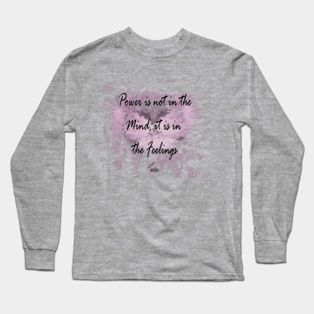 POWER FEELINGS PINK Long Sleeve T-Shirt by ACUANDYC